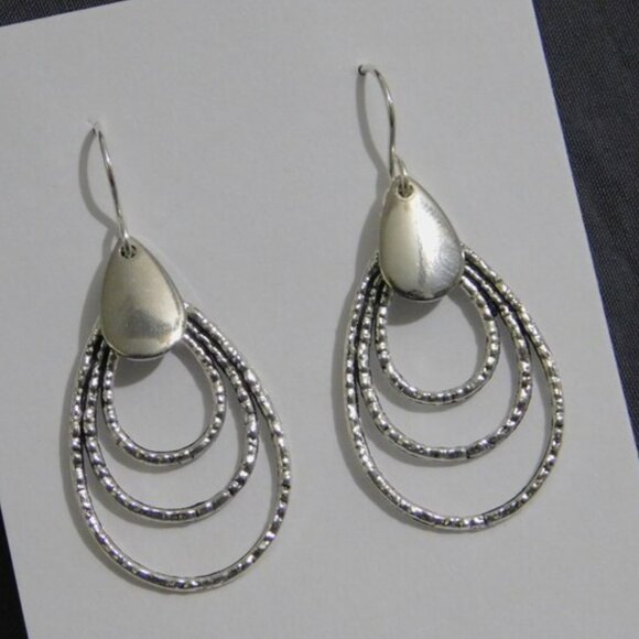 Triple Loop Earrings - Picture 1 of 9